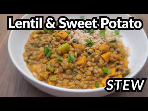 Lentil Sweet Potato Stew Recipe | Easy Vegetarian Recipes | Lentil Recipes