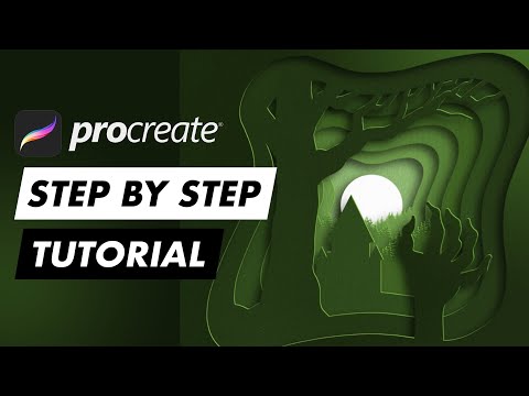 #40 Procreate Step by Step Tutorial- Halloween paper cutout