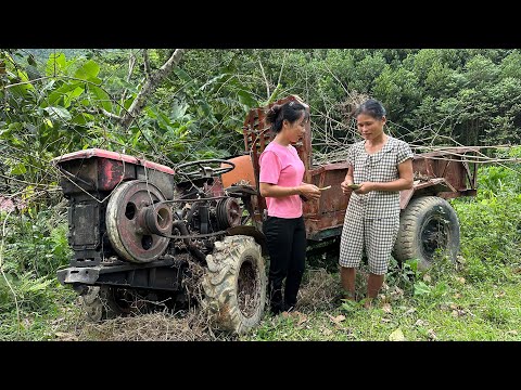 The farm vehicle was restored and bought by the girl from an old lady in the village