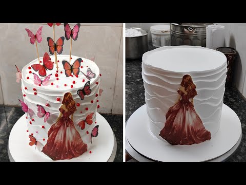 Girl Birthday Photo Cake Ideas 2025|So Wonderful Butterfly Theme Birthday Cake For Girl