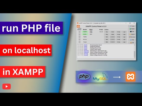 How to run PHP file on localhost | xampp server setup | PHP tutorial
