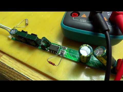 Ремонт LED потолочного светильника. Драйвер PT6985-D.