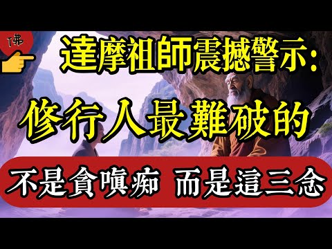 👉 達摩祖師震撼警示：修行人最難破的，不是貪嗔痴，而是這三念！|佛教 |佛學知識|修心修行|禪悟人生 |南無阿彌陀佛|養生|談佛心安