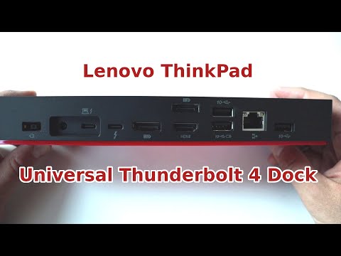 ThinkPad Universal Thunderbolt 4 Dock with Lenovo ThinkPad X1 Yoga and Ubuntu Linux Distribution