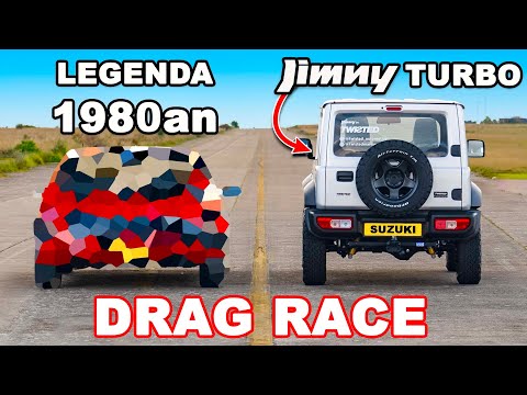 Jimny Turbocharged v legenda 1980-an: DRAG RACE