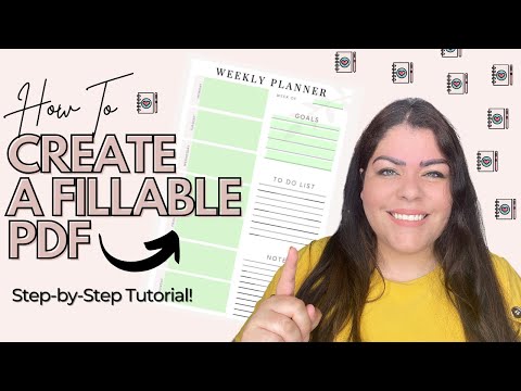 How To Create A Fillable PDF For For FREE! | How To Make Fillable Form Tutorial For Digital Products