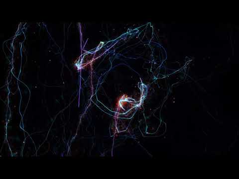 Colorful Particle Light Streak Galaxy loop footage