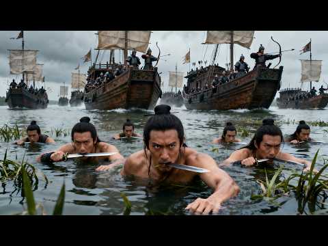 100,000 troops attack the stronghold, unaware a kungfu master lies in wait underwater!