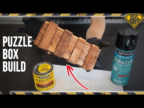 DIY Paint Stick Puzzle Box! TKOR Show You Everything On How To Make A Mystery Puzzle Box!