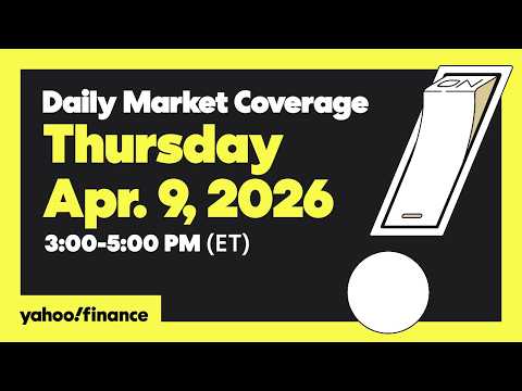 LIVE: Stocks extend winning streak, oil rises ahead of US-Iran talks » Market Coverage Apr. 9, 2026