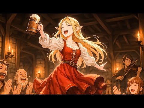 Medieval Tavern Fantasy Music | D&D Fantasy Tavern Celtic Music for Good Sleep, Tavern Space