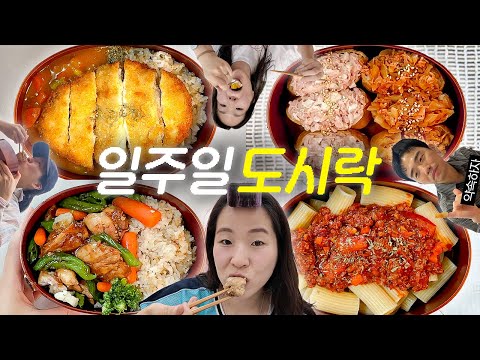 소식좌의 일주일 도시락 싸가기 챌린지 🥕 (+웃소 리액션)