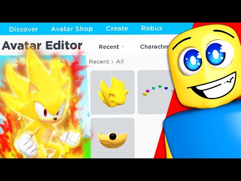 I Made The Most REALISTIC Super Sonic Avatar... (Sonic Roblox Avatar)