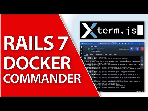 Realtime Docker API Gem with Xterm Logs for Rails