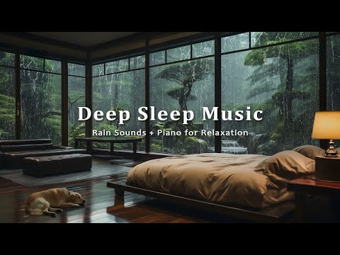 Deep Sleep with Warm Bedroom Ambience on a Rainy Day | Stress Relief, Anxiety Reduction, Meditation