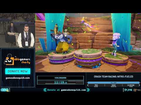 Crash Team Racing by ViolinGamer_ in 1:12:50 - GDQx 2019