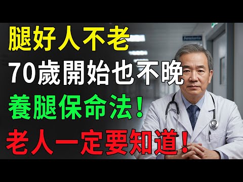 腿好人不老！70歲開始養腿也不晚，這8個方法讓你80歲健步如飛！