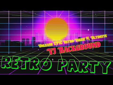 Retro Party Vibes! 🎉 Ultimate VJ Background Loop for Mind-Blowing Visuals for EPIC Parties! 🔥💥