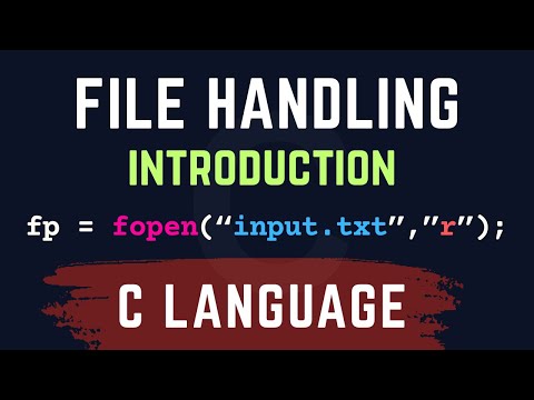 What are Files & How to Create and Open them : File Handling Introduction in C Language