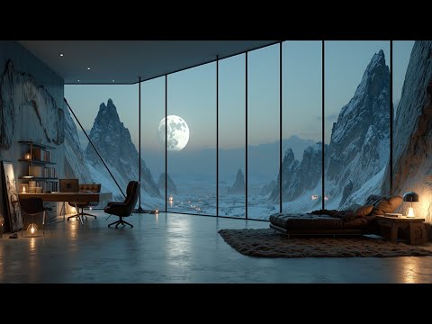 Moonlit Mountain Focus Music | Deep Concentration for Study & Productivity Vibes
