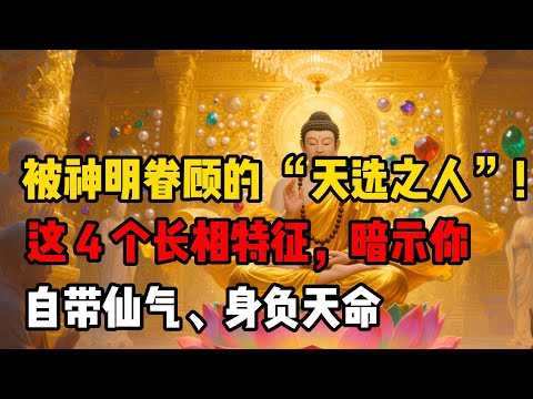 被神明眷顧的 「天選之人」！這 4 個長相特徵，暗示你自帶仙氣、身負天命#佛性禅心#佛教  #佛法 #佛學知識 #佛學智慧 #修心修行 #佛教文化 #禪悟人生#傳統文化#南無阿彌陀佛 #buddha