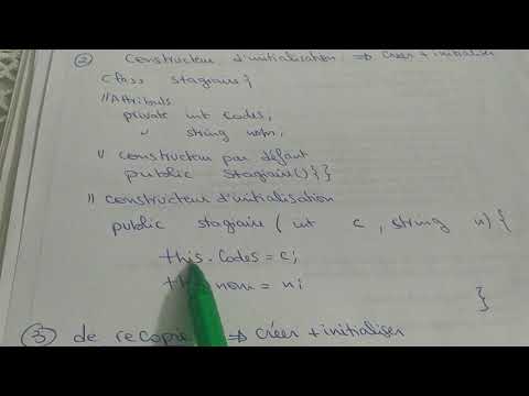 POO : Constructeurs -- تعرف على أدوار و طريقة كتابة