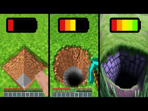 Minecraft physics with different phone batteries