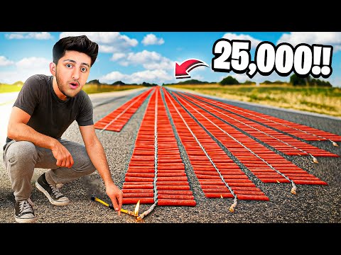 I Burned 25,000 Crackers Together… This Happened *Shocking* 🔥