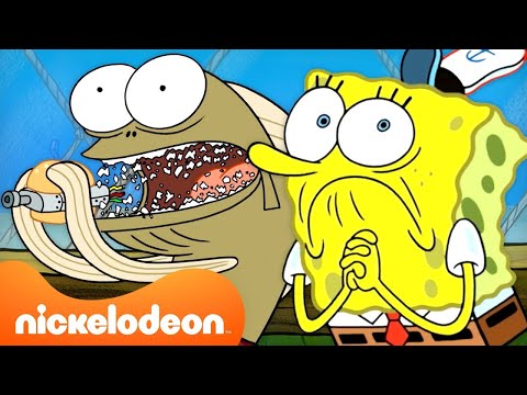 Every Dissatisfied Krusty Krab Customer For 60 MINUTES! 🍔 SpongeBob Marathon | Nicktoons