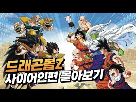 드래곤볼Z 사이어인편 몰아보기 | 지구의 운명을 건 전투