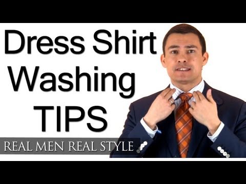 Tips On Washing & Cleaning Mens Dress Shirts - Wash Cold - Spot Clean - Hang Dry - Iron Moist