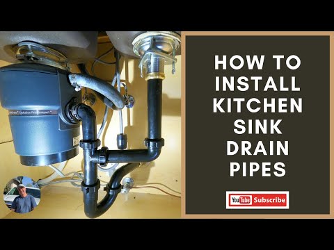 How to Install Kitchen Sink Drain Line Pipes