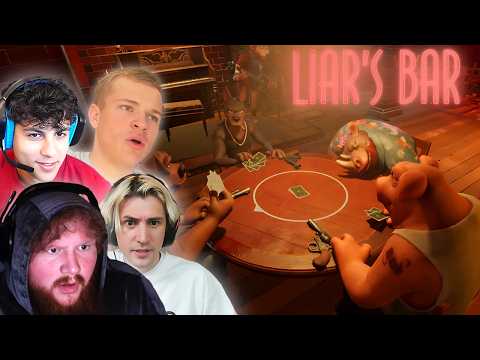 Playing Liar's Bar With The Boys (Jynxzi, xQc, FaZe Ronaldo)