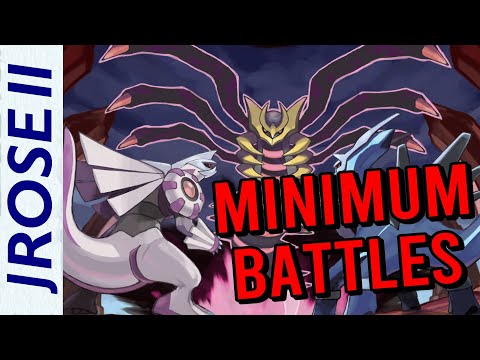 What are the MINIMUM BATTLES to beat Pokemon Platinum?