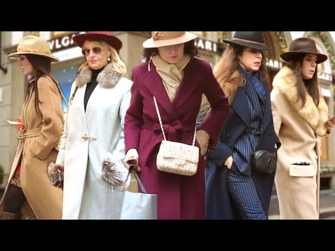 December Milan Street Fashion🇮🇹Winter Fashion Trends in Italy. Luxury Shopping Walk. Best Looks.