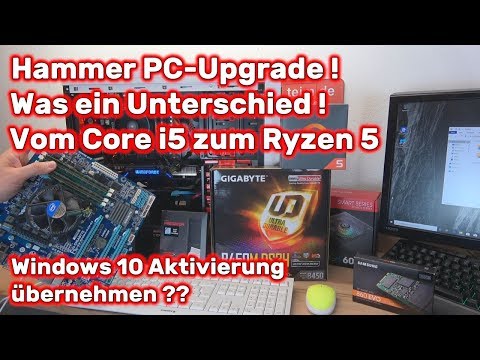PC Upgrade auf Ryzen 5 von Core i5 + m2 SSD - Mainboard Tausch - Was ein Unterschied
