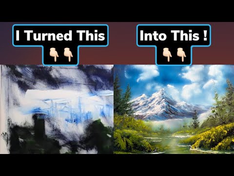 You Can Paint With Anything !! | Live Painting !! | Paintings By Justin