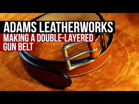 Making a Leather Gun Belt