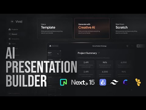AI Presentation Builder (PART 1/2) - Nextjs 15, OpenAI, LemonSqueezy, Prisma, Clerk, Neon