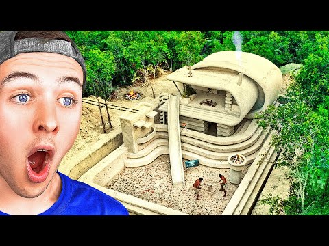 Reacting to INSANE Underground LUXURY Villa (PRIMITIVE)