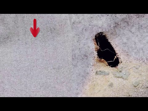 How to fix a hole in your jacket in a secret way you've never seen before