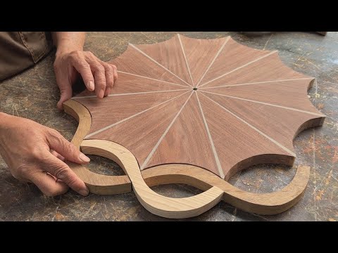 DIY Woodworking Art Projects // Handmade Wooden Wall Clock With Epoxy Resin