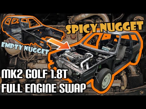 The Dumpster Fire GTI Gets A 1.8t (Golf MK2 20vt Complete Engine Swap)