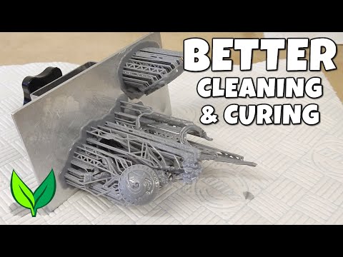 BETTER cleaning & curing of 3D resin prints [EASY METHOD]