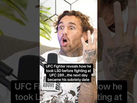 UFC Fighter reveals taking LSD before his fight at UFC 289 😮😳🤣 #ufc #mma