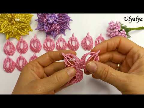 Flowers From Foamiran❤️Simple and Beautiful❤️How To Make Flowers From Glitter foamiran ❤️