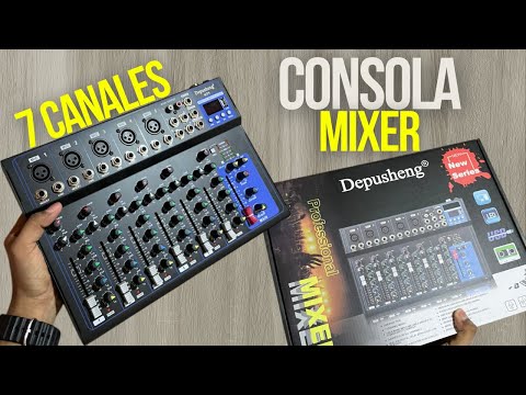 Consola de Sonido Mixer - 7 Canales Depusheng - Bomge