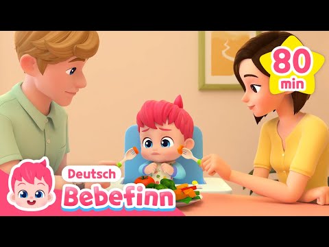 Essen mit guten Manieren 🍽️ | Mix | Guten Abend Lied und mehr | Bebefinn Deutsch - Kinderlieder