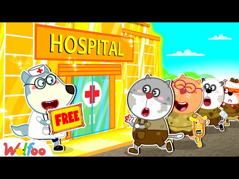 Broke Kasper, Welcome to Rich Hospital! Rich vs Broke | Educational Videos For Kids | Wolfoo Channel