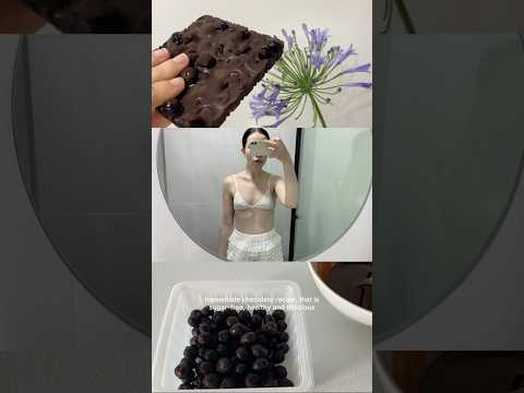 Homemade chocolate for weight loss & staying in shape! 🎀✨Simple #sugarfree recipe 🤍